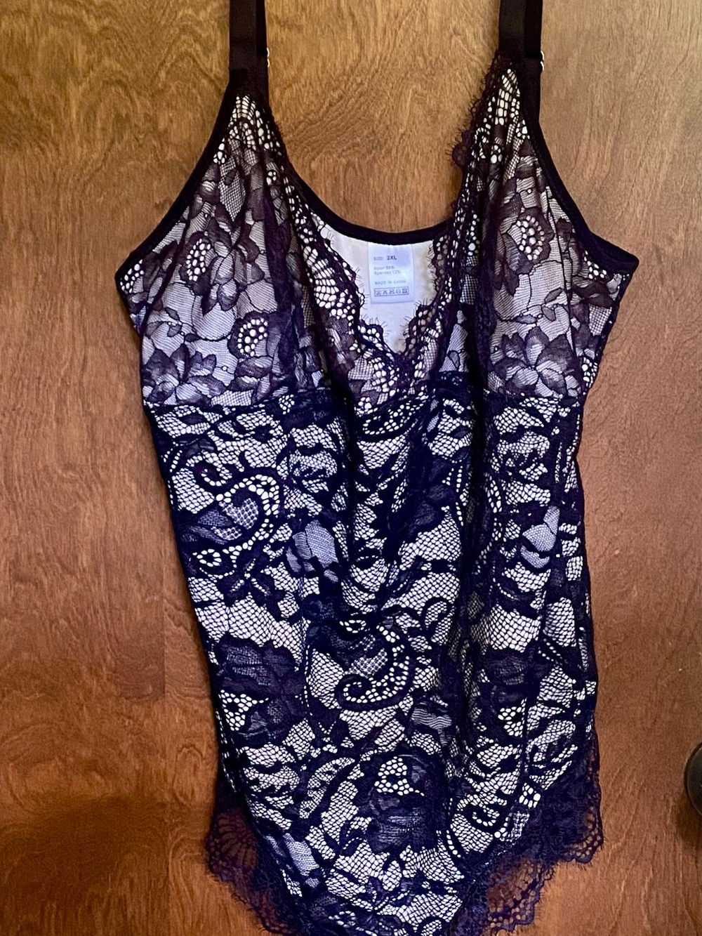 Black Lace Bodysuit, Size S